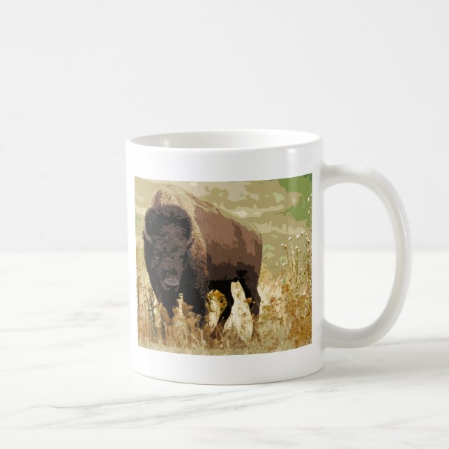 Taza De Café Bison / Búfalo (Derecha)
