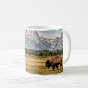 Taza De Café Bison in the Tetons
