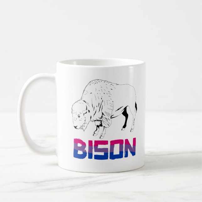 Taza De Café Bisonte Bisexual (Izquierda)