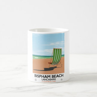 Taza De Café Bispham Beach Lancashire poster marítimo