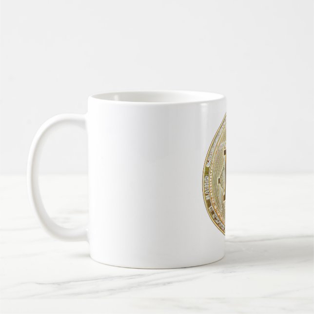 Taza De Café Bitcoin Coin (Izquierda)