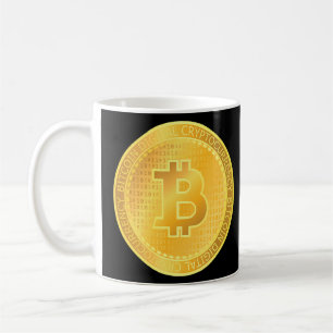 Taza De Café Bitcoin Cryptocurrency Trader Crypto Blockchain Bt