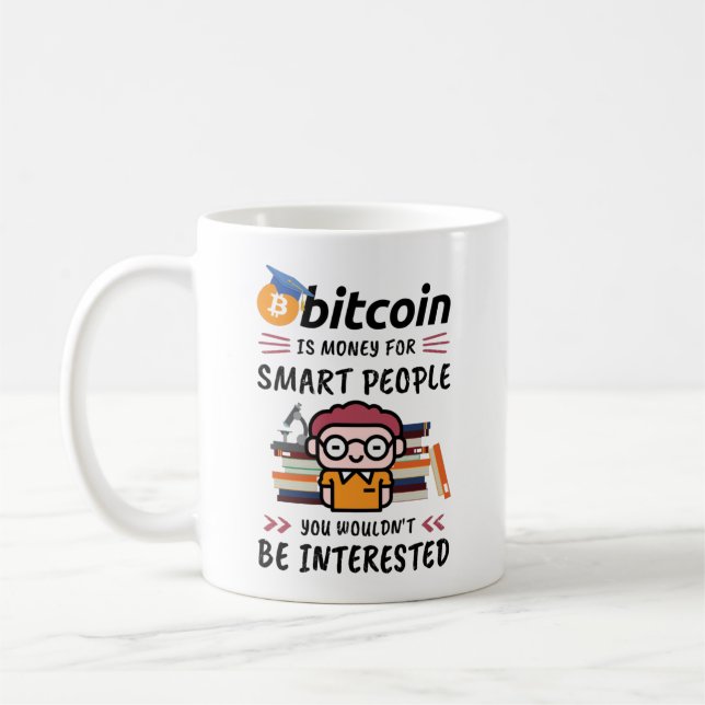 Taza De Café Bitcoin es dinero para personas inteligentes, Nerv (Izquierda)