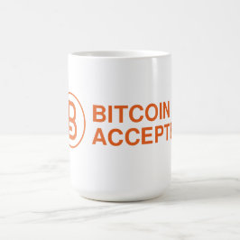 Taza De Café Bitcoin Mug aceptado