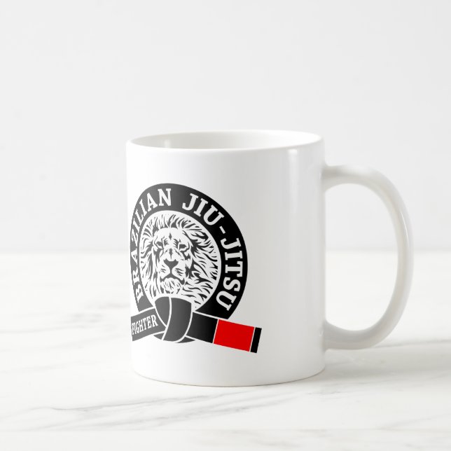 Taza De Café BJJ - Combatiente brasileño Jiu-Jitsu (Derecha)
