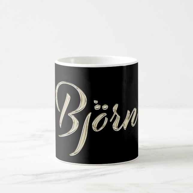 Taza De Café Björn Name whitegold Tasse Teetasse Kaffeetasse (Centro)