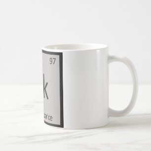 Taza De Café Bk - Mesa Periódica De Química De Licorice Negra
