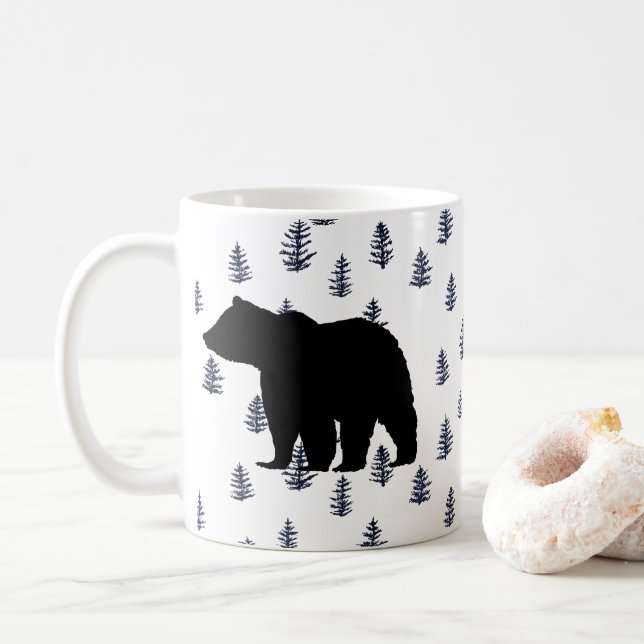 Taza De Café Black Bear Mountain Wilderness Coffee Mug (Con donut)
