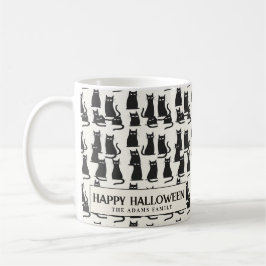 Taza De Café Black Cat blanco Halloween Café Mug