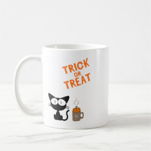Taza De Café Black Cats, Hot Coffee & Halloween Vibes