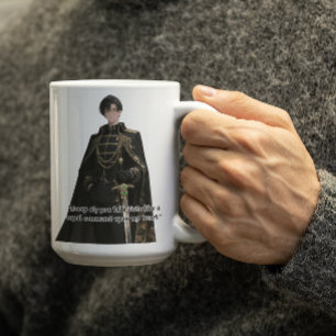 Taza De Café Black Cloak Royal Anime Guy