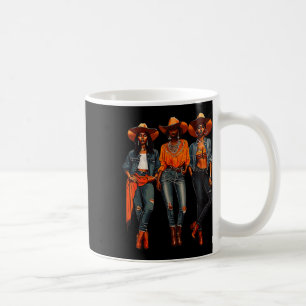 Taza De Café Black Cowgirl Rodeo occidental Melanin Black Histo