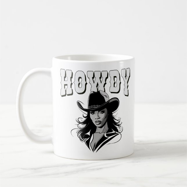 Taza De Café Black Cowgirl Western Rodeo Texas Black History (Izquierda)