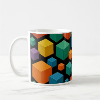 Taza De Café Black cube Mug