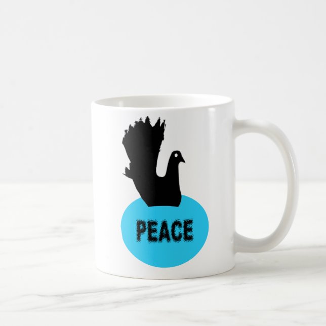 Taza De Café Black Dove Peace Mug (Derecha)
