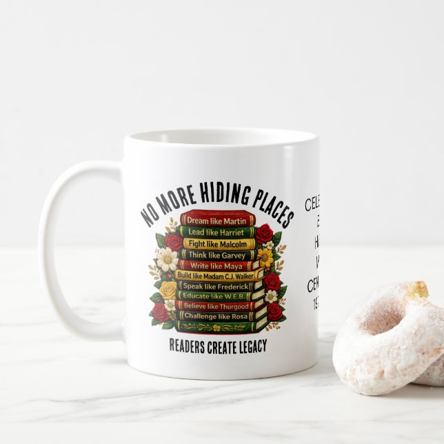 Taza De Café Black Excellence History Heroes Bookish Gift (Con donut)