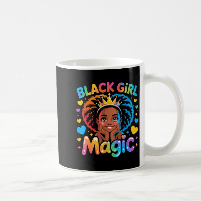 Taza De Café Black Girl Magic African Girl Hbcu  (Derecha)