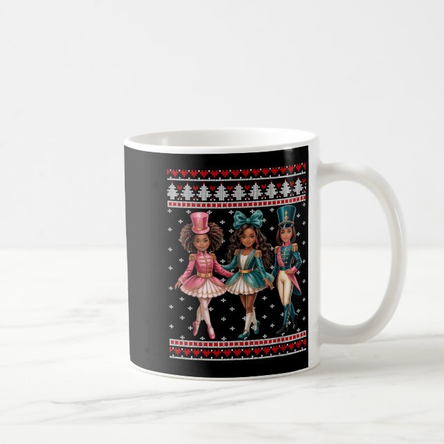 Taza De Café Black Girl Nutcracker Western Nutcracker Bow Ugly  (Derecha)