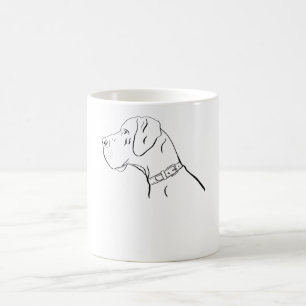 Taza De Café Black Great Dane Dog