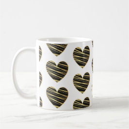 Taza De Café Black Heart Best Friends All Occasion Gift