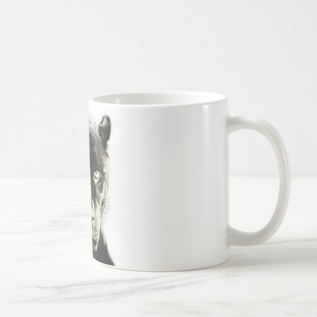 Taza De Café Black Jaguar Panther (Derecha)