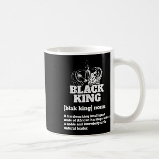 Taza De Café Black King Definition Orgullo afroamericano negro