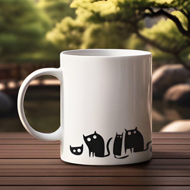 Taza De Café Black Kitty Cat Fun (Subido por el creador)