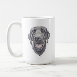 Taza De Café Black Lab Dog Mug | 15 oz