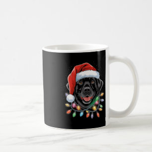 Taza De Café Black Lab Labrador Árbol de Navidad Luz Pajama Per