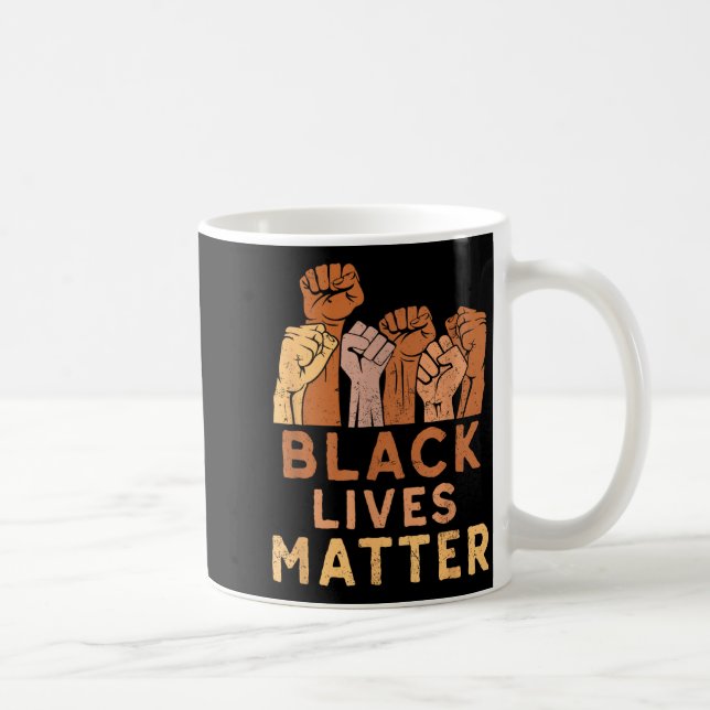 Taza De Café Black Lives Blm Human Rights Black History Month  (Derecha)