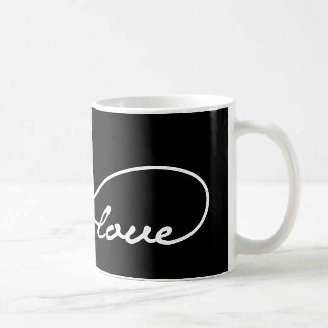 Taza De Café Black Love Infinity Mug (Derecha)