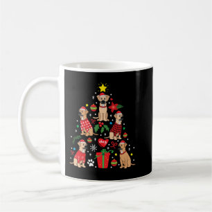 Taza De Café Black Mouth Cur Navidad Ornamento Árbol Perro Mamá