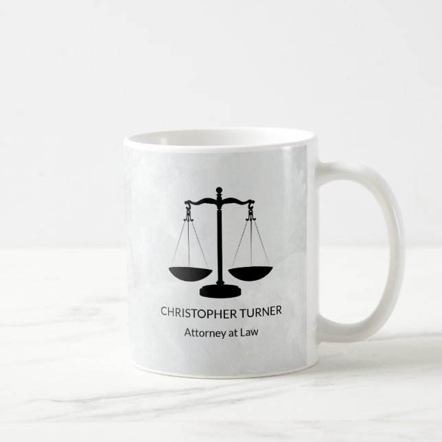 Taza De Café Black Scale of Justice Coffee Mug (Derecha)