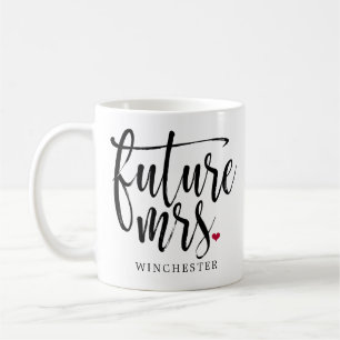 Taza De Café Black Script de señora Modern Brushed futuro