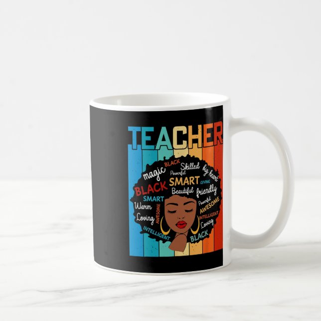 Taza De Café Black Teacher Magic Black History Education Melani (Derecha)
