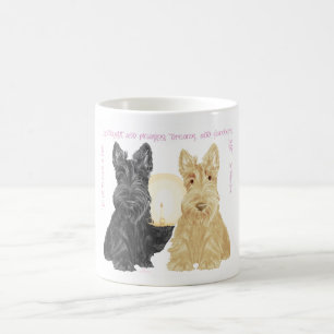 Taza De Café Black & Wheaten Buenas Noches Scotties