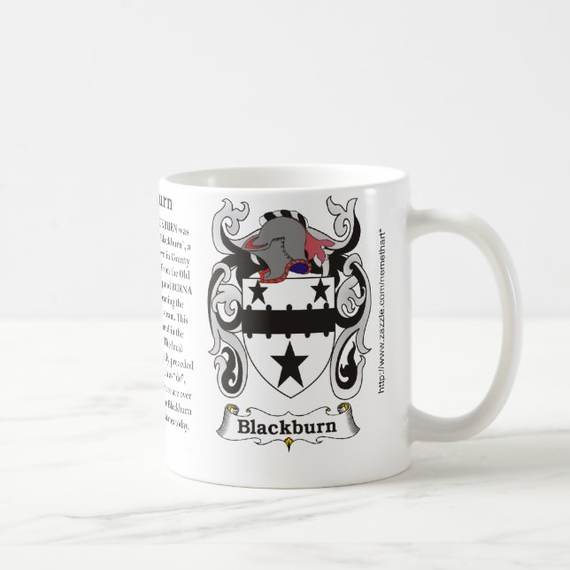 Taza De Café Blackburn, el origen, significado y el escudo (Derecha)