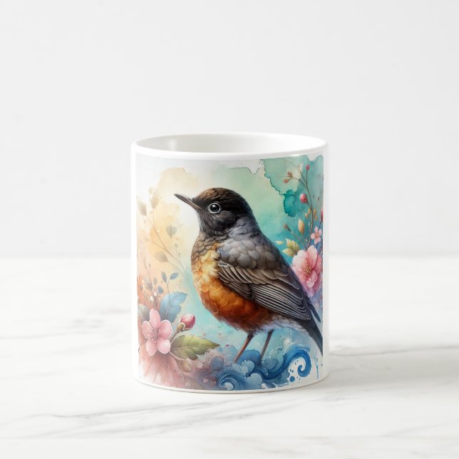 Taza De Café Blackheaded Nightingale Thrush 170724AREF128 - Wat (Centro)