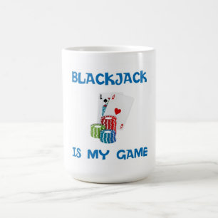 TAZA DE CAFÉ BLACKJACK ES MI JUEGO