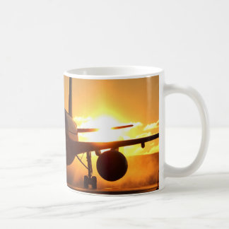 Taza De Café blackjet en la puesta del sol