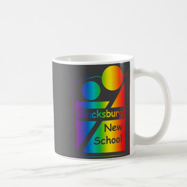 Taza De Café Blacksburg New School Retro Design _1  (Derecha)