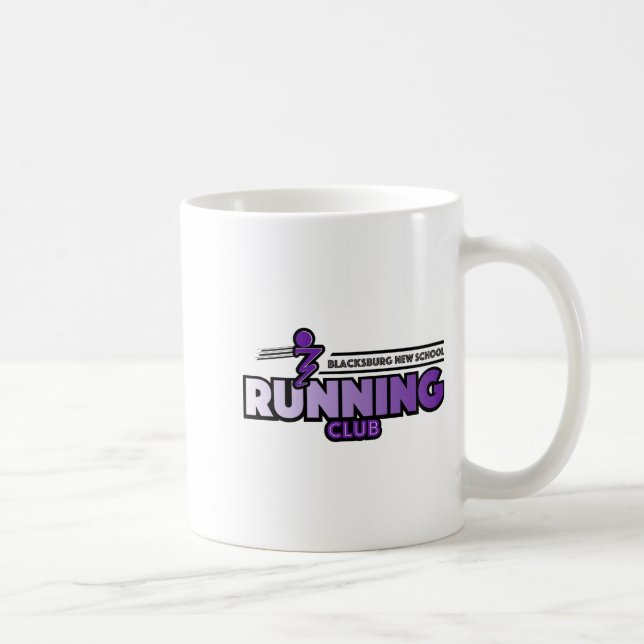 Taza De Café Blacksburg New School Running Club  (Derecha)