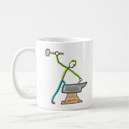 Taza De Café Blacksmithing Stickman