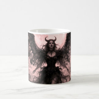 Taza De Café Blackwing Moon - AI Fantasy Digital Art Print