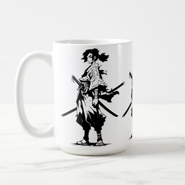 Taza De Café Blades gemelos, corazón feroz (belleza anime) (Izquierda)