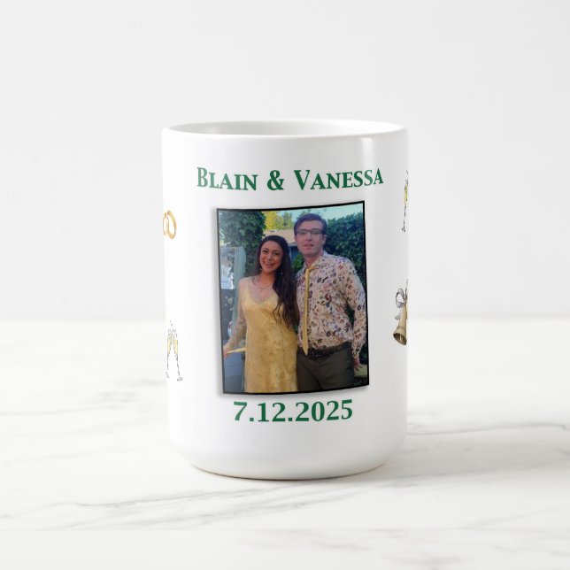 Taza De Café Blain wedding mug (Centro)
