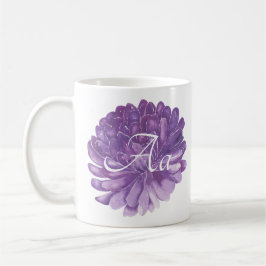 Taza de café blanca clásica "Flor de lavanda"