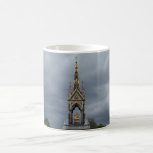 Taza de café blanca de la reina Victoria y el prín