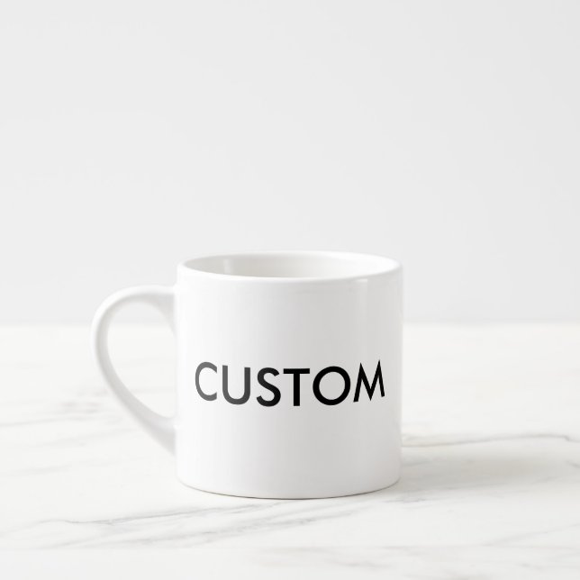 Taza de café blanca del café express del (Izquierda)
