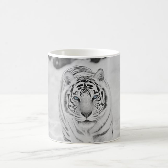 Taza de café blanca del tigre (Centro)